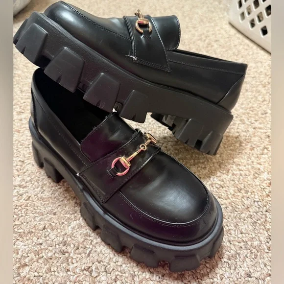 Princess Polly Penny Lane Loafers Black - Picture 7 of 10